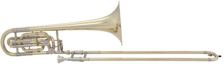 Trombone basse Stradivarius 2 barillets pavillon 265mm