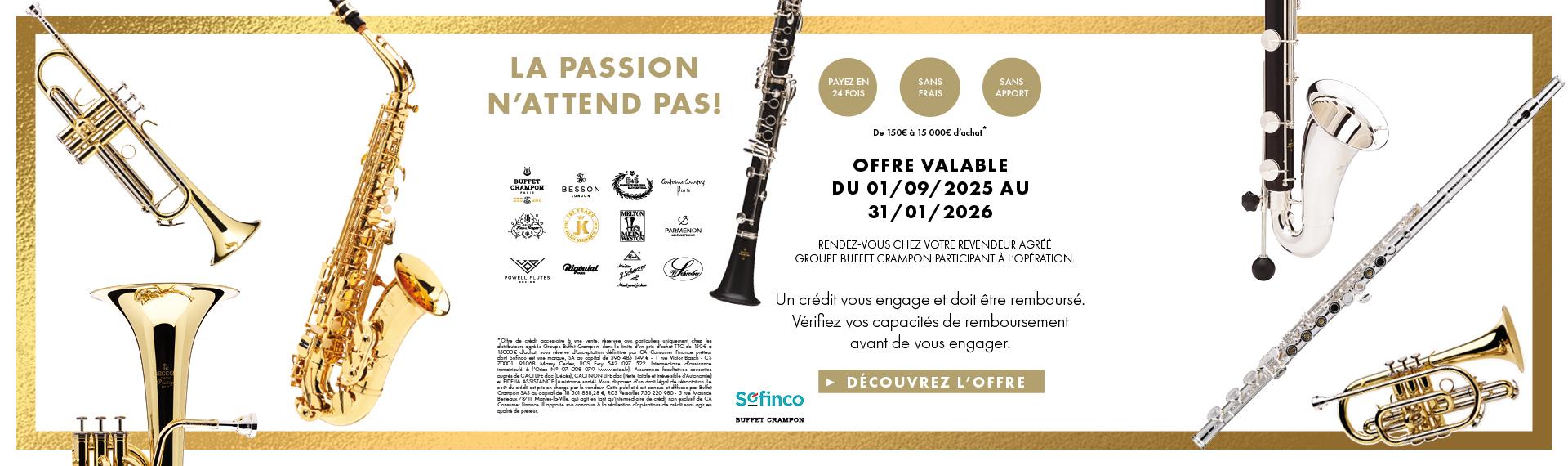 BUFFET CRAMPON 24 FOIS SANS FRAIS 2025